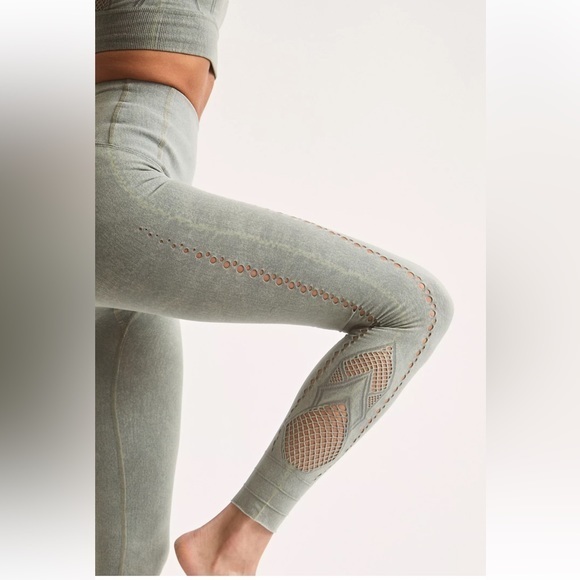 {NWOT FP Movement High-Rise Running Through My Mind Leggings Ice Blue Medium} - Picture 1 of 10